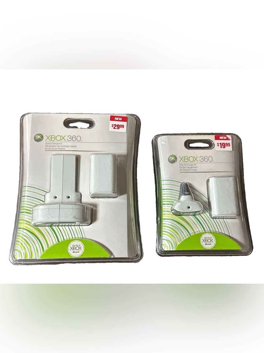 Microsoft Xbox 360 Live Quick Charge + Play & Charge Kit NEW SEALED
